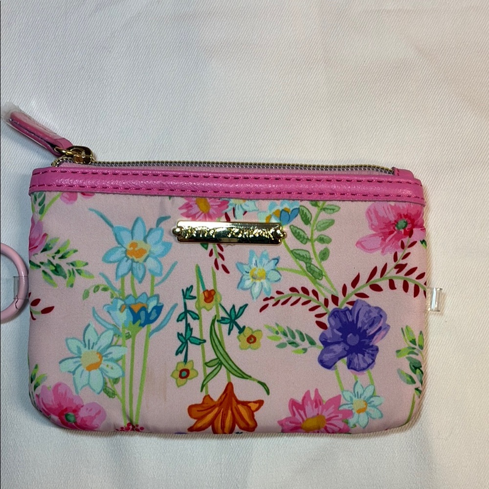 NWOT Betsey Johnson floral small coin purse/wristlet